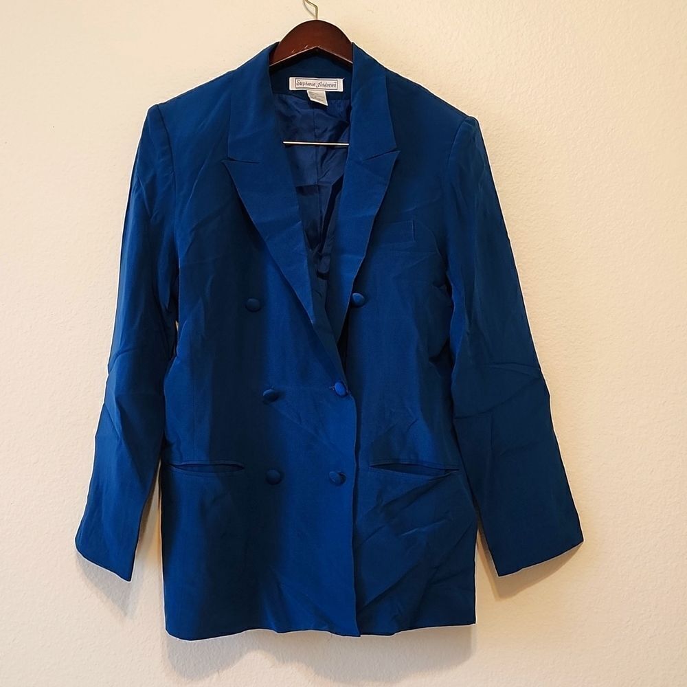 Vintage Stephanie andrews silk blazer size 8